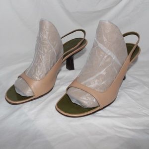 Gucci small heel open toe